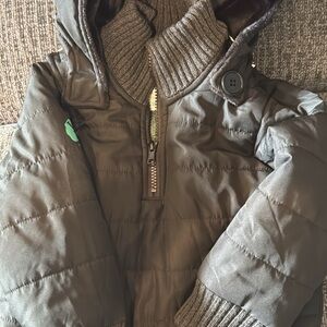 Kids Black Puffer Jacket